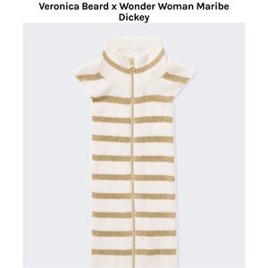 Veronica Beard x Wonder Woman Limited Edition Gold Stripe Dickie